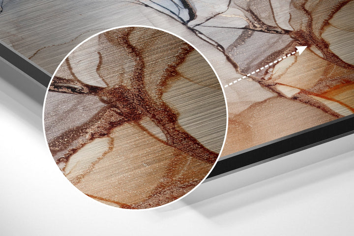 Marbleous Brushed Aluminium Dibond Wall Art.