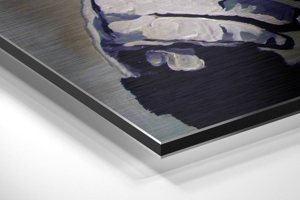 Ape the Thinker Brushed Aluminium Dibond Wall Art.
