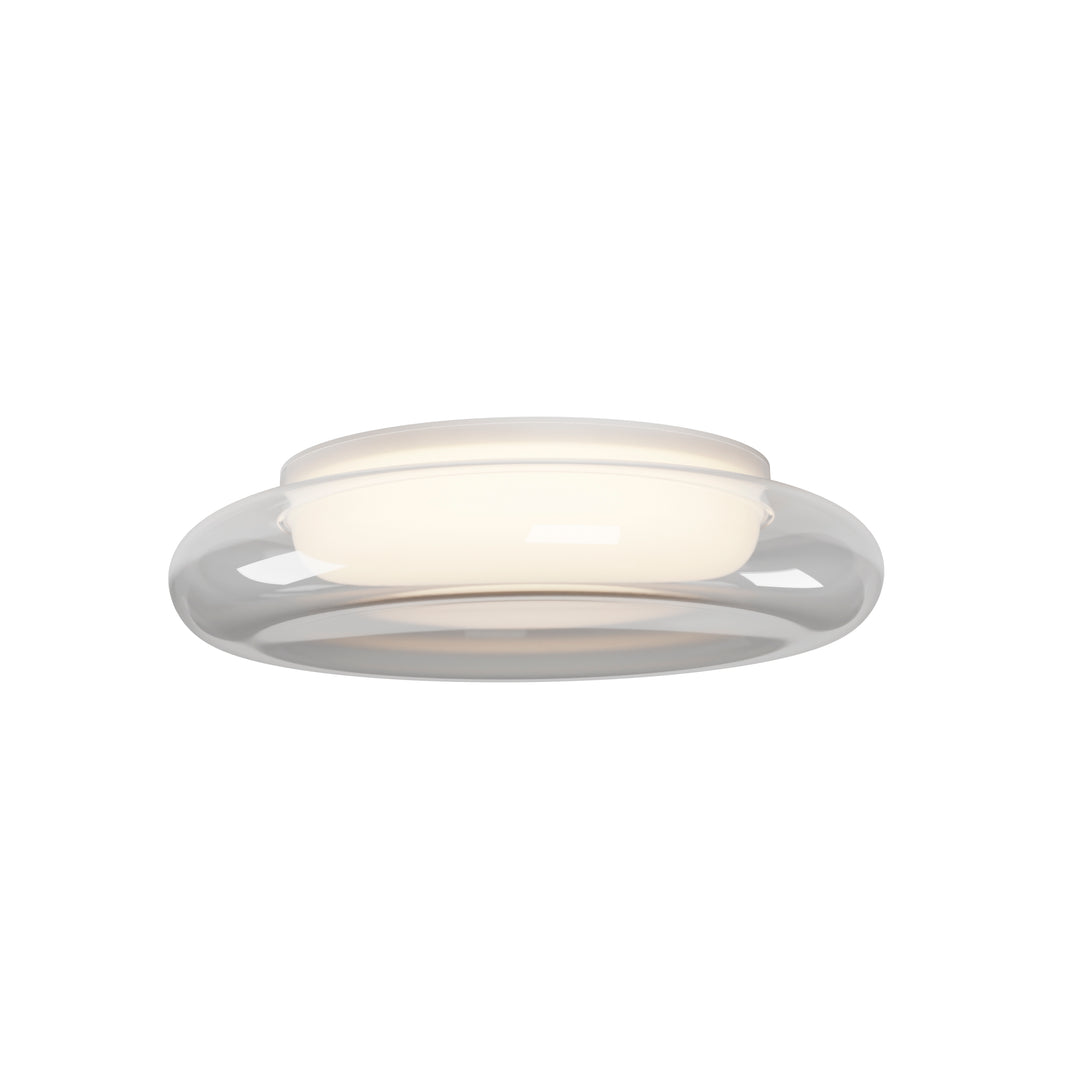 Bubble 13.75" LED Flush Mount by ET2 Lighting in White, front view