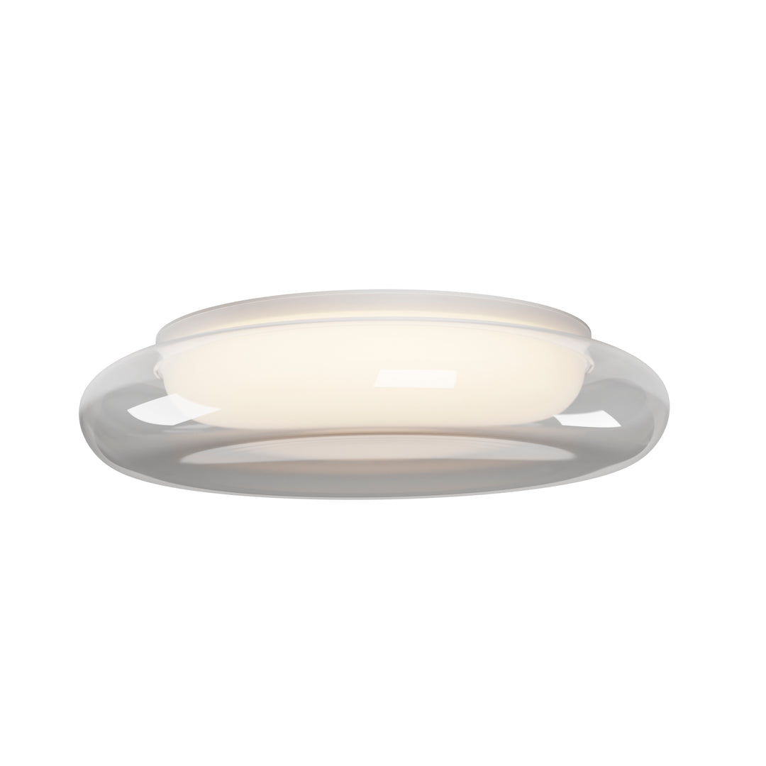 Bubble 18.5" LED Flush Mount by ET2 Lighting in White, front view