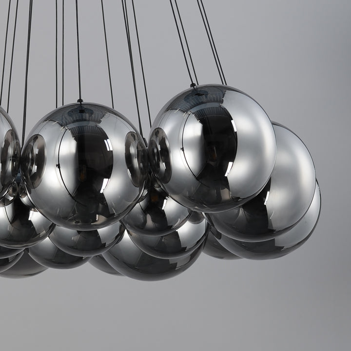 Burst 20-Light LED Pendant by ET2 Lighting, styled view 4