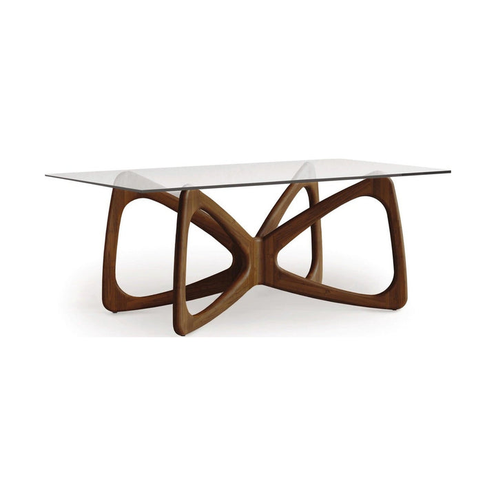 Butterfly Glass Top Dining Table Copeland Furniture