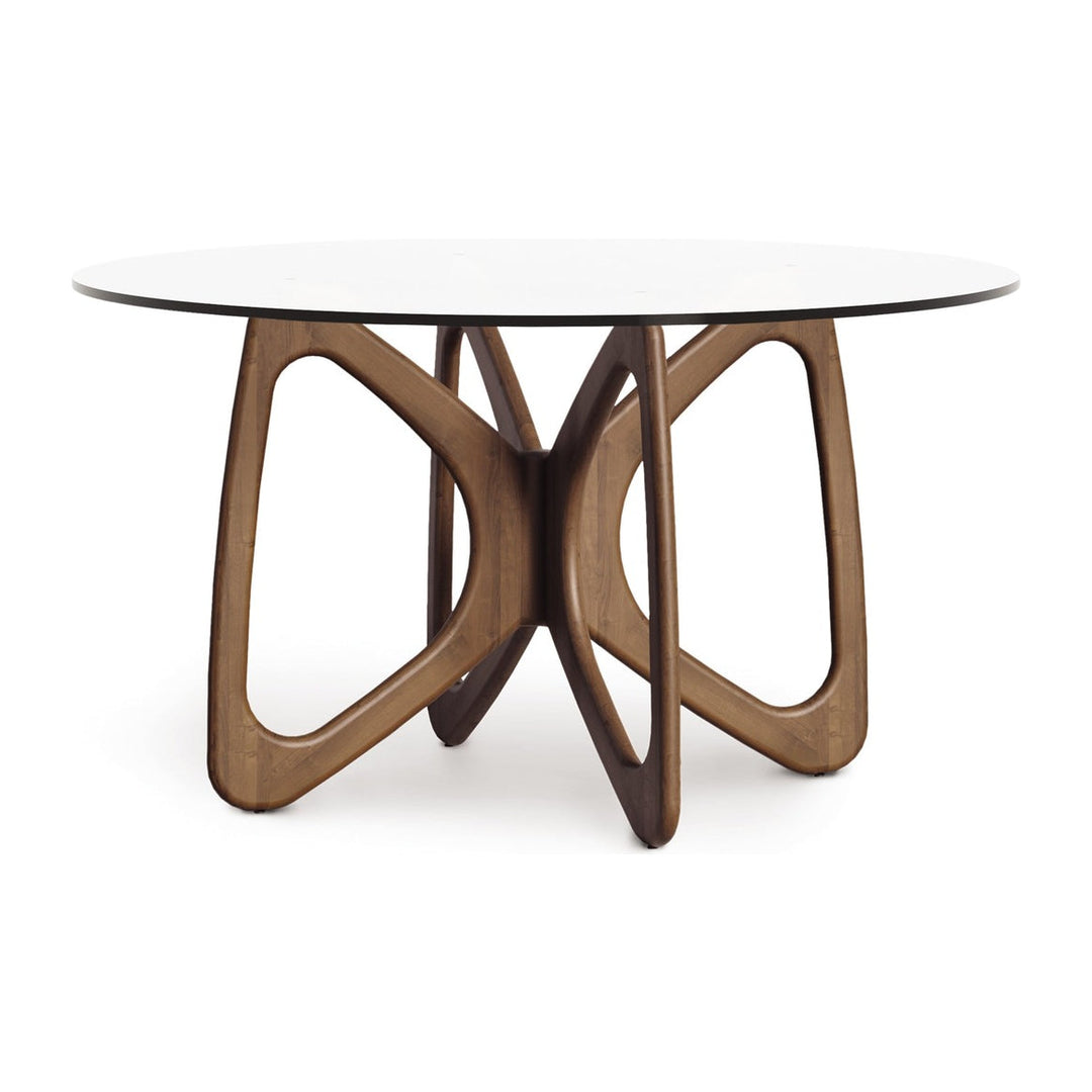 Butterfly Round Glass Top Dining Table Copeland Furniture