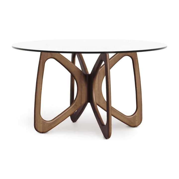 Butterfly Round Glass Top Dining Table Copeland Furniture
