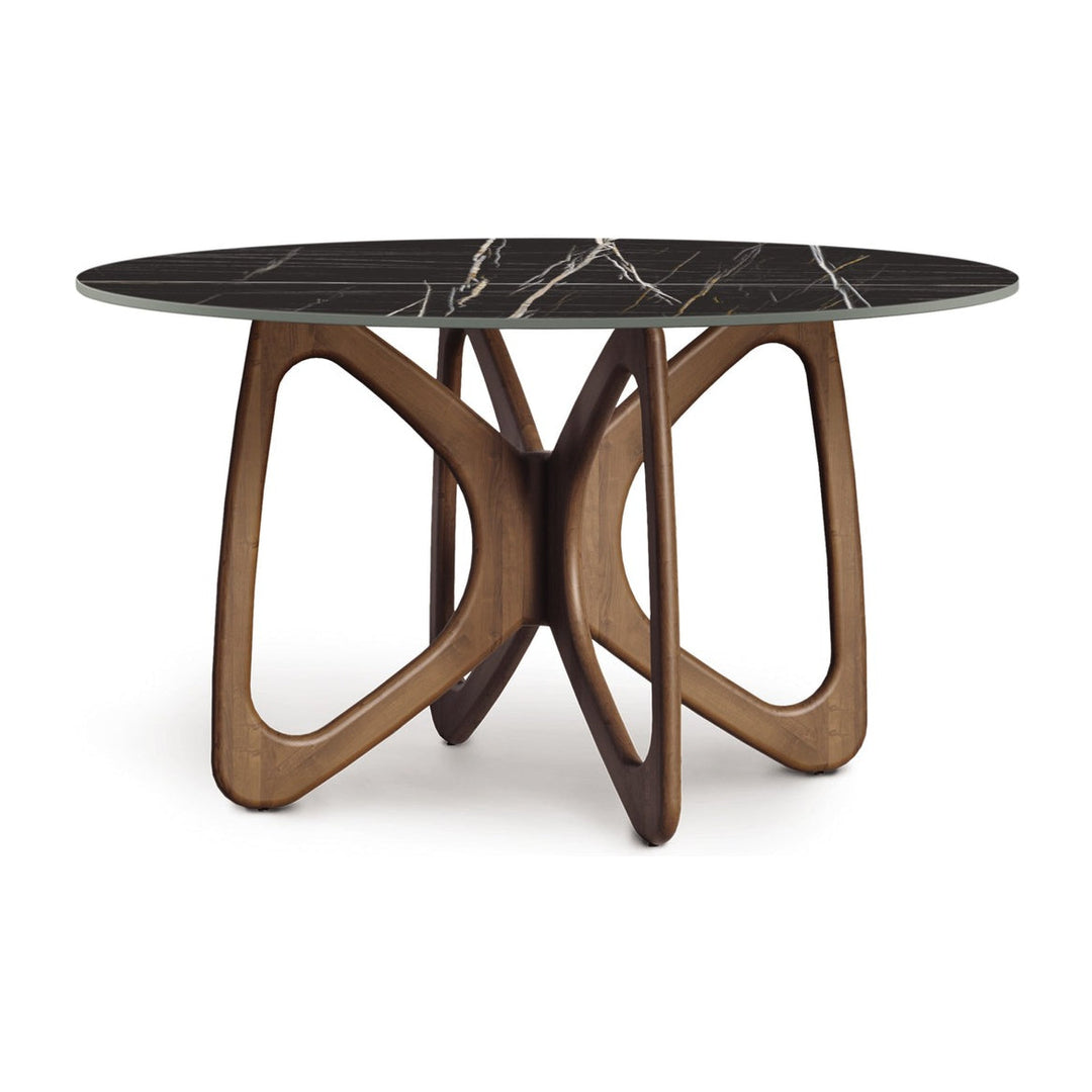 Butterfly Round Sintered Stone Top Dining Table Copeland Furniture