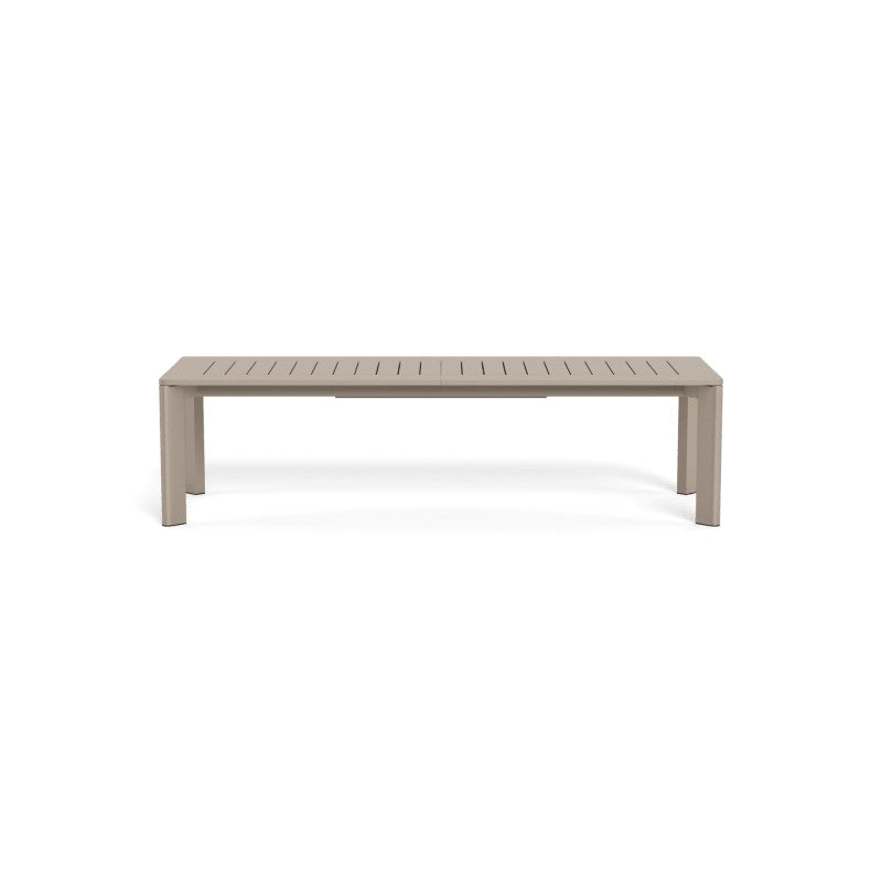 Byron Aluminum Extension Dining Table by Harbour in Aluminum Taupe