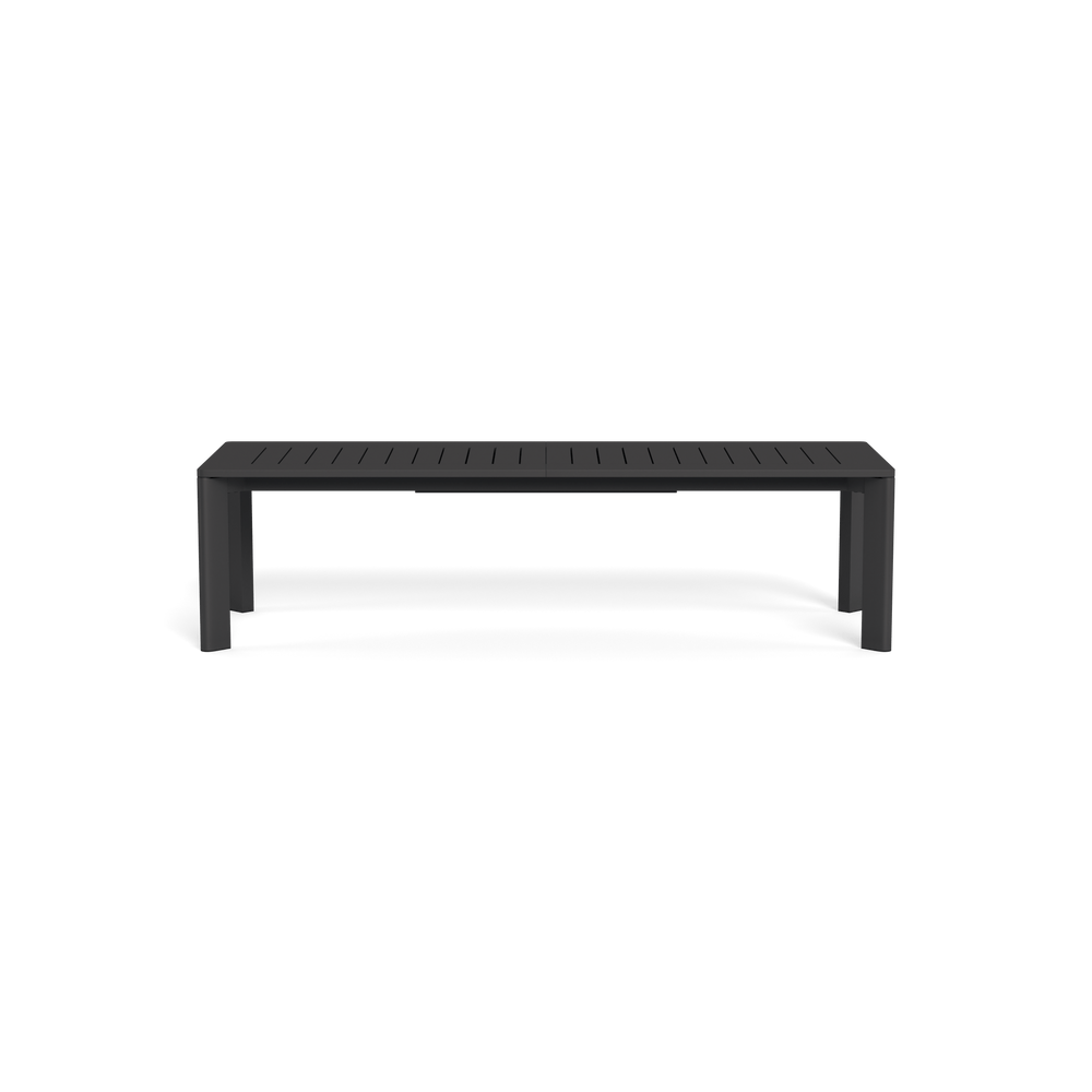 Byron Aluminum Extension Dining Table by Harbour in Aluminum Asteroid