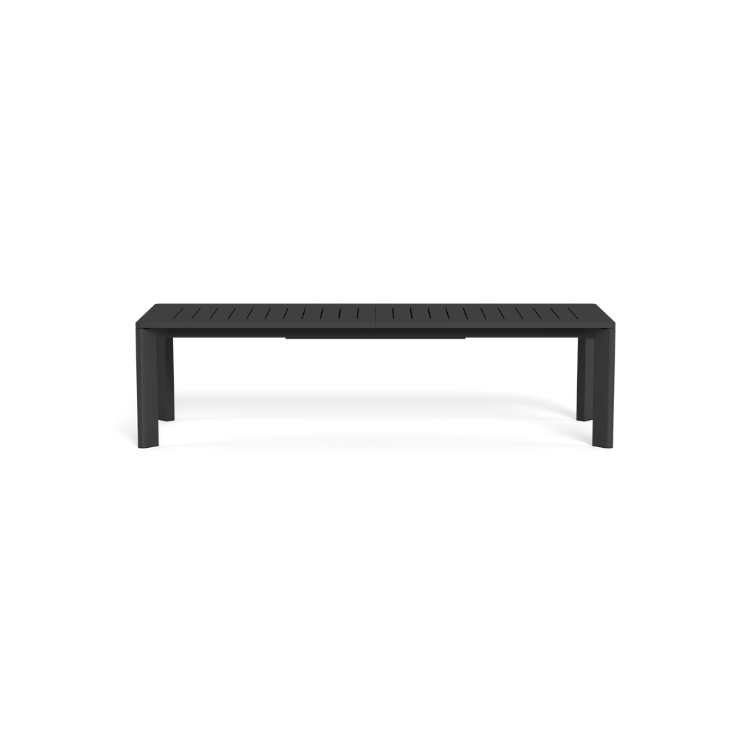 Byron Aluminum Extension Dining Table by Harbour in Aluminum Asteroid