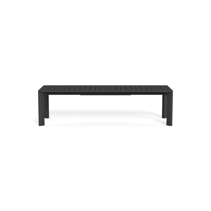 Byron Aluminum Extension Dining Table by Harbour in Aluminum Asteroid