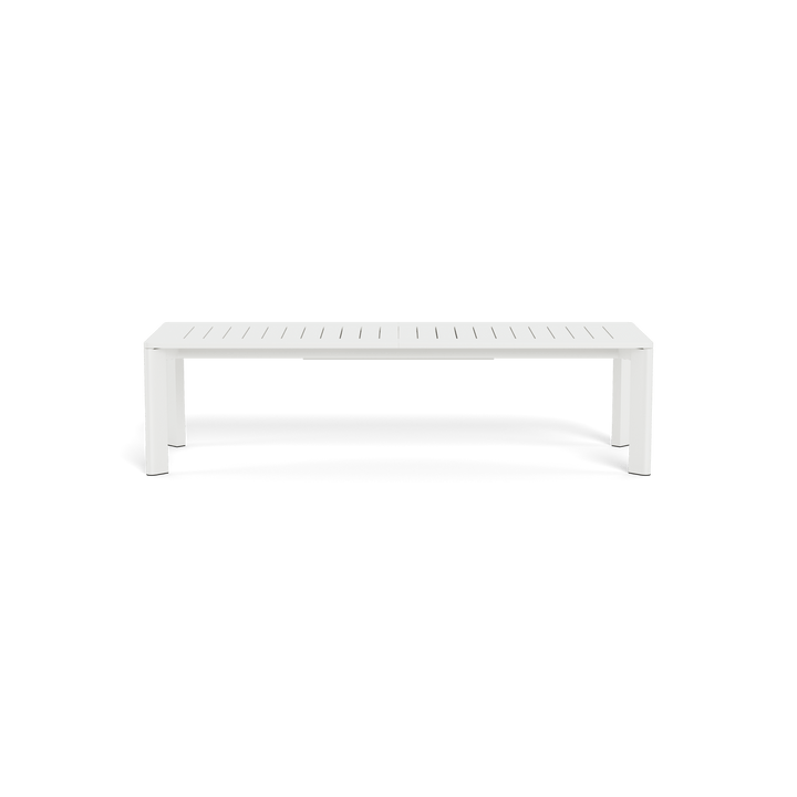 Byron Aluminum Extension Dining Table by Harbour in Aluminum White