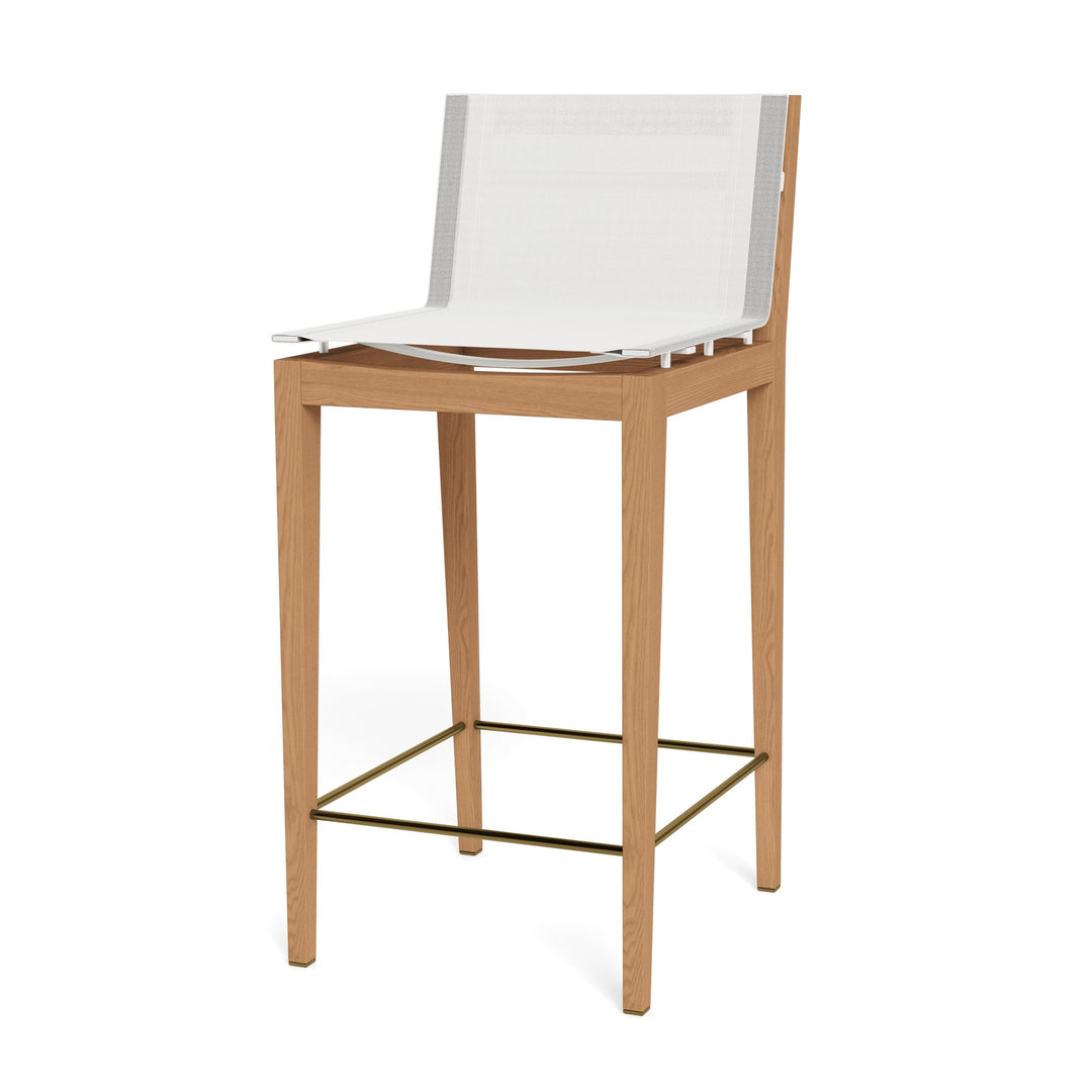 Byron Teak Bar Stool by Harbour detail view 1