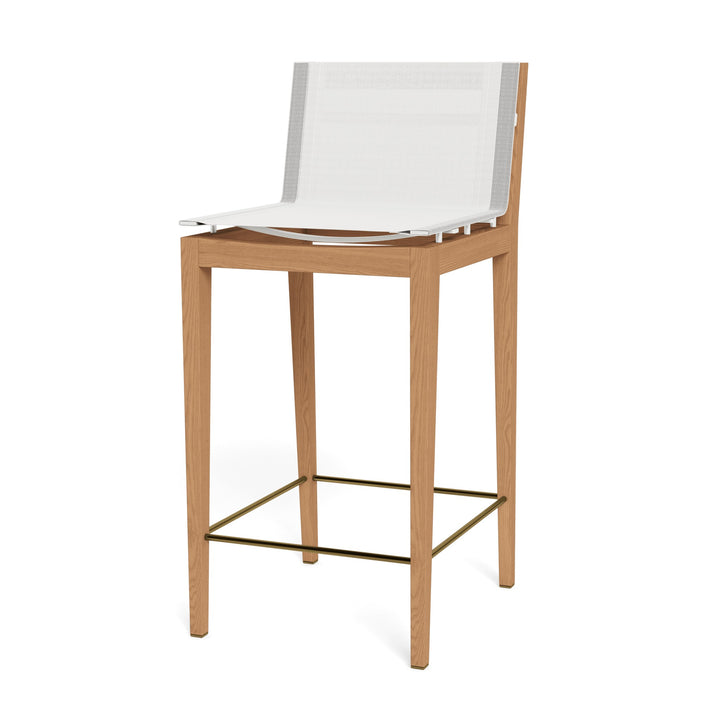 Byron Teak Bar Stool by Harbour detail view 1
