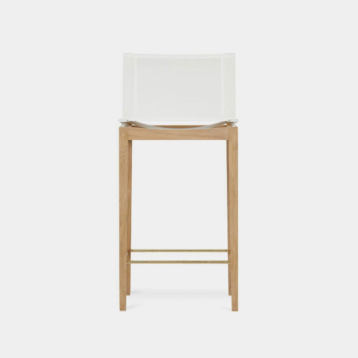 Byron Teak Bar Stool by Harbour detail view 2