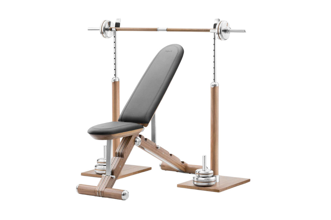BYSTRA Barbell & Bench Press Rack Set Weight Bench PENT Fitness