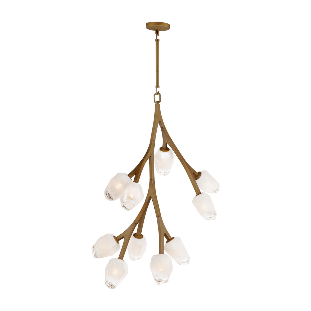 Blossom 10-Light Pendant 352798 by Studio M Lighting in Natural Aged Brass