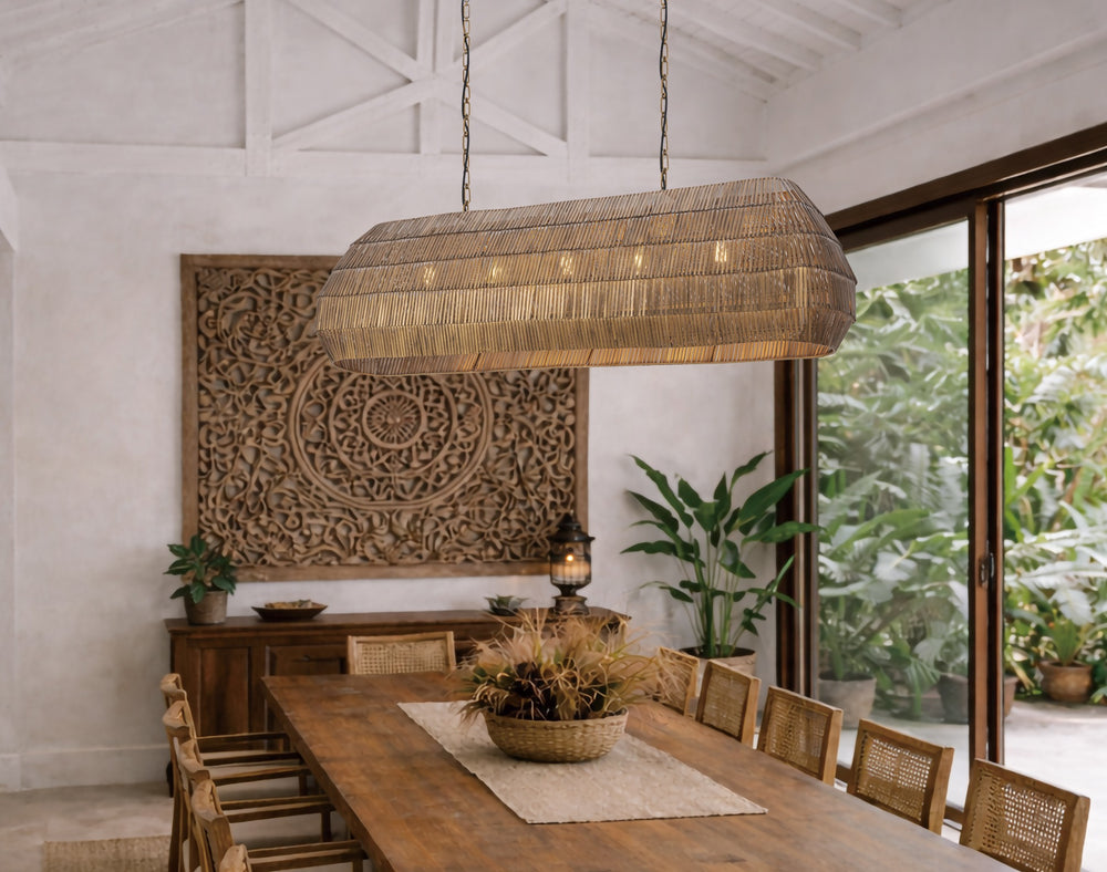 Gilda 5-Light Linear Pendant by Studio M Lighting – lifestyle