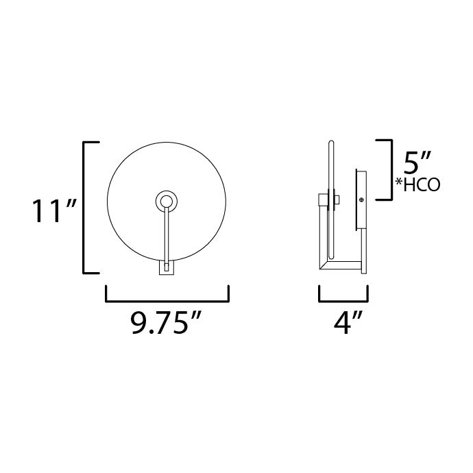 Quarry Wall Sconce by Studio M Lighting – line drawing