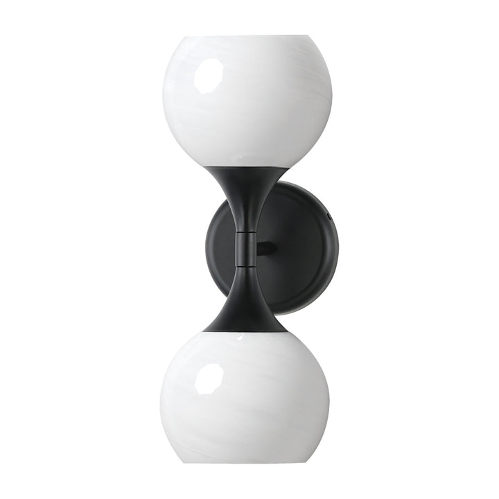 Neve 2-Light Wall Sconce by Studio M Lighting in Black