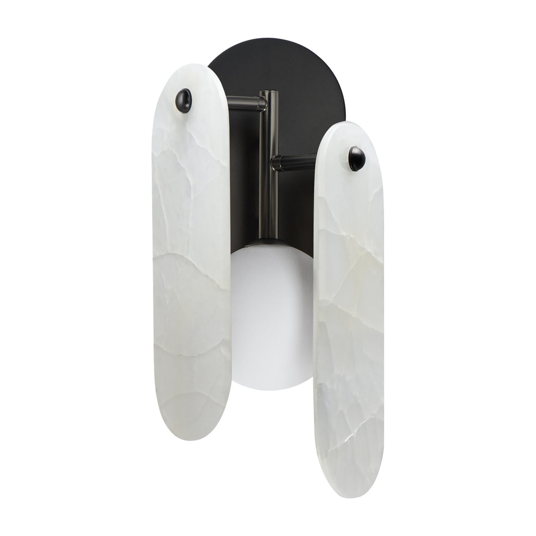 Megalith - Glass Megalith LED Wall Sconce by Studio M Lighting in Gunmetal