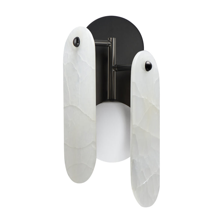 Megalith - Glass Megalith LED Wall Sconce by Studio M Lighting in Gunmetal