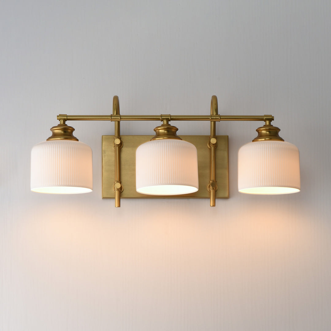 Bisque 3-Light Bath Vanity by Studio M Lighting – lifestyle