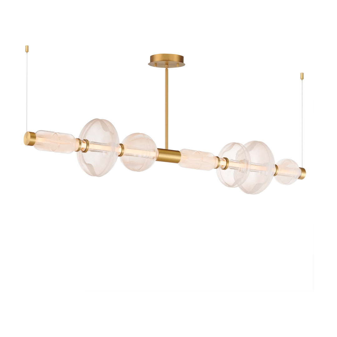Gusto LED Horizontal Pendant by Studio M Lighting in Gold
