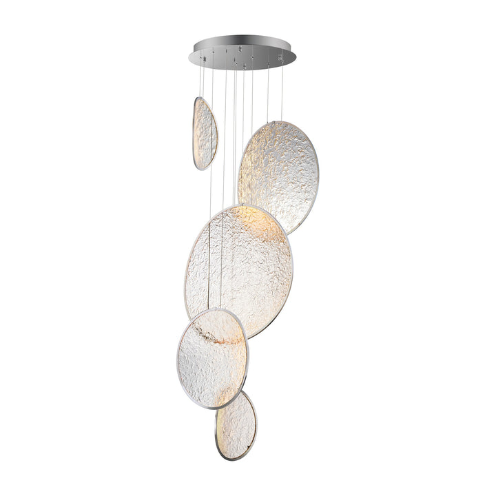 Moonscapes 5-Light LED Pendant by Studio M Lighting in Polished Chrome
