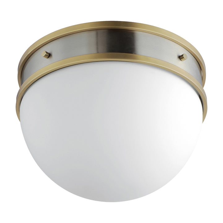 Duke 1-Light Flush Mount by Studio M Lighting in Satin Nickel / Satin Brass