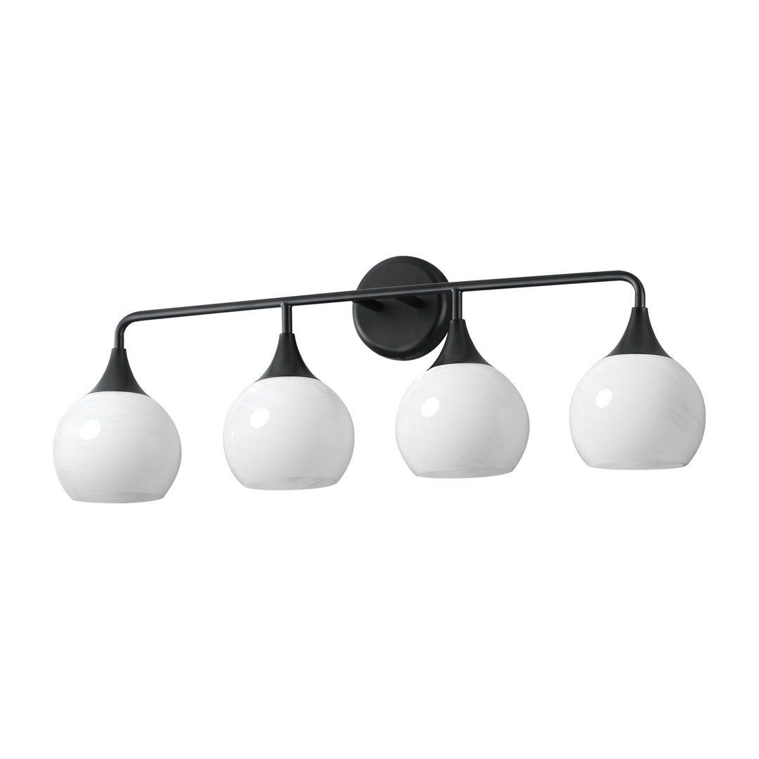 Neve 4-Light Bath Vanity by Studio M Lighting in Black