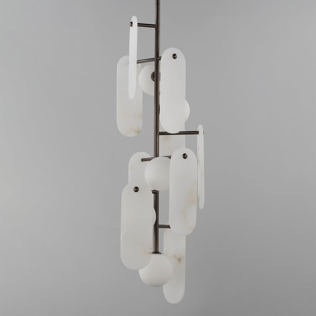 Megalith - Stone Megalith 5-Light Vertical Pendant by Studio M Lighting – lifestyle
