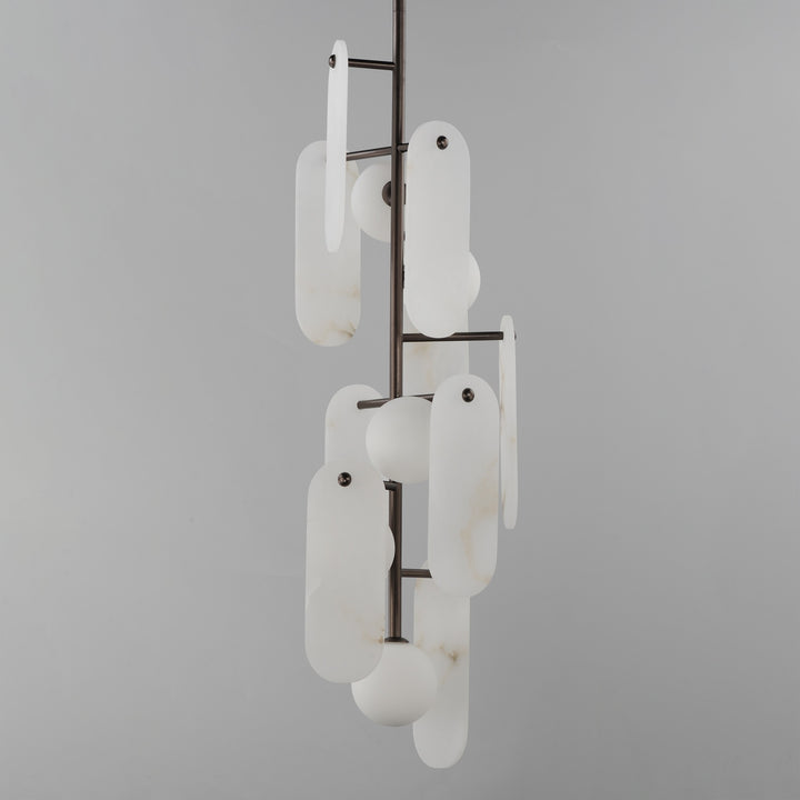 Megalith - Stone Megalith 5-Light Vertical Pendant by Studio M Lighting – lifestyle