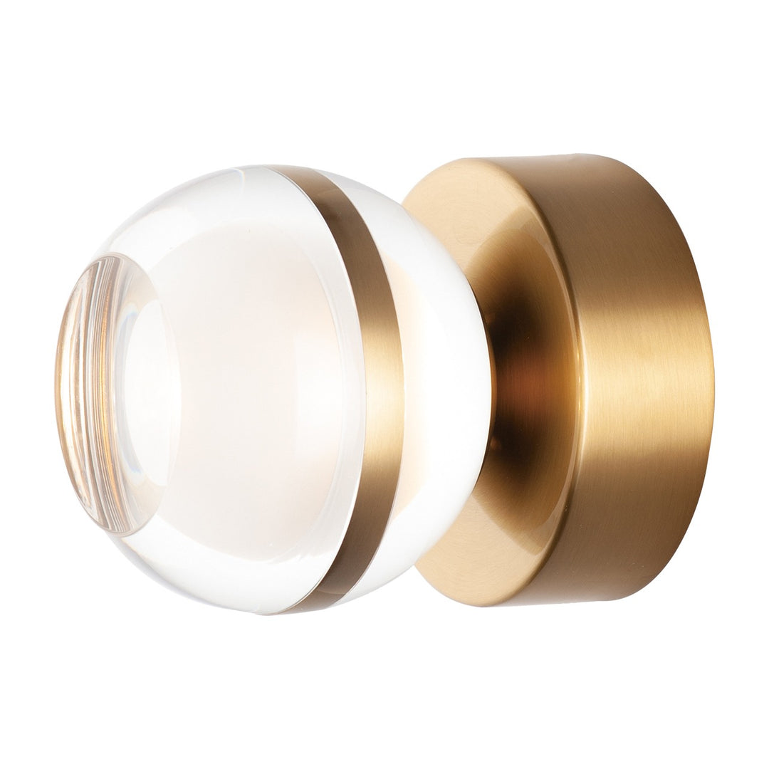 Swank Wall Sconce/Flush Mount by Studio M Lighting in Natural Aged Brass