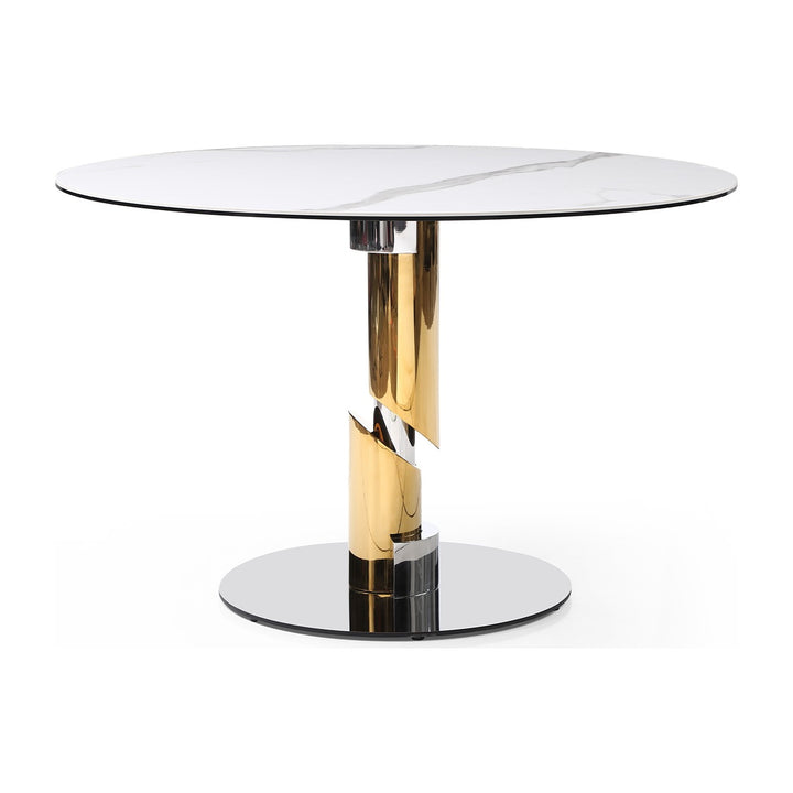 Gloria Round Dining Table by Whiteline Modern Living