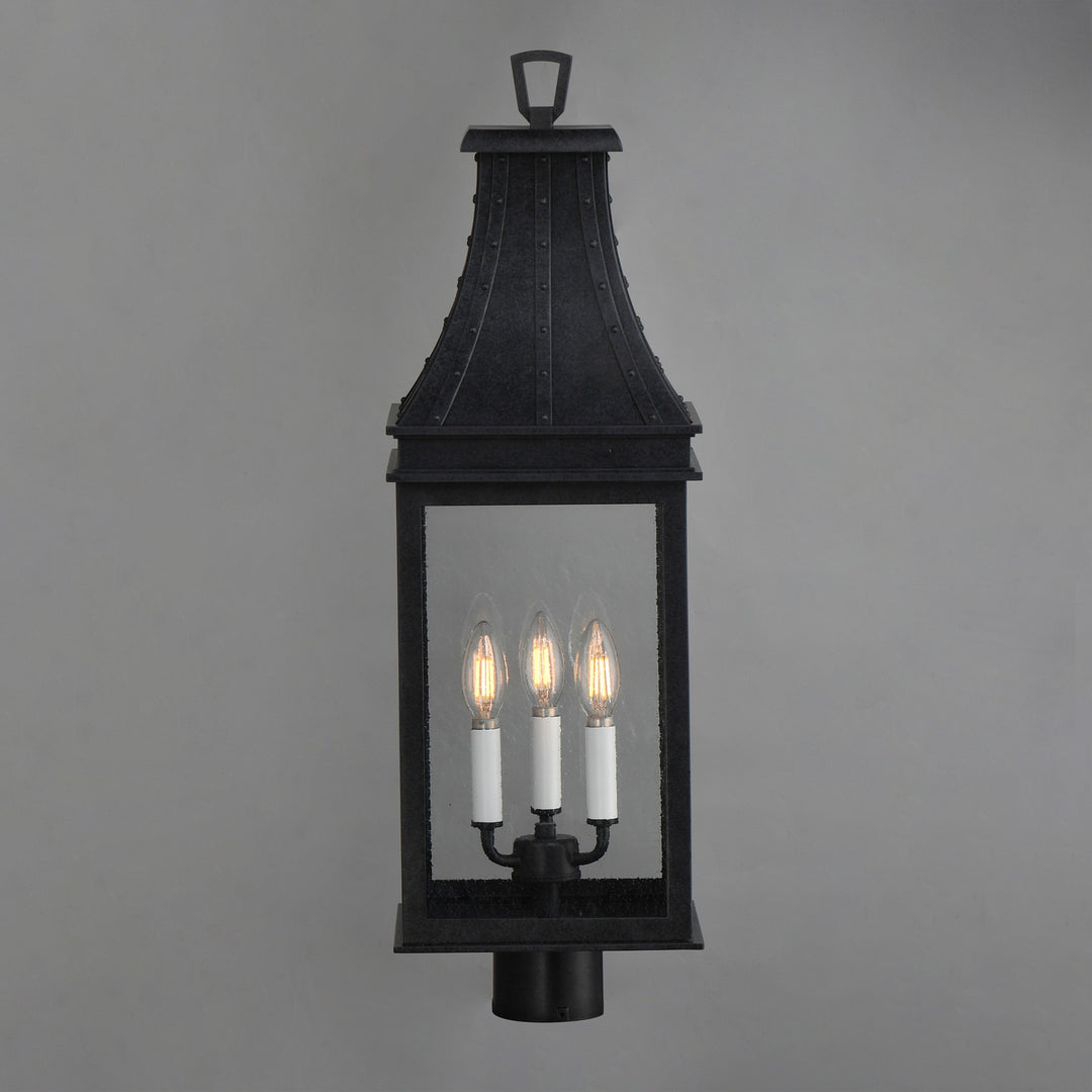 Bramwell VX 3-Light Outdoor Post by Studio M Lighting – lifestyle