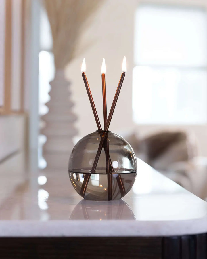 Neva Candle Set — Copper / Storm — lifestyle