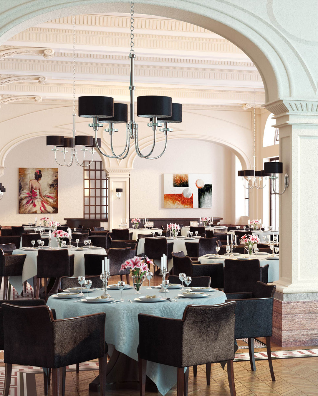 Manhattan 4-Light Chandelier by Studio M Lighting – lifestyle