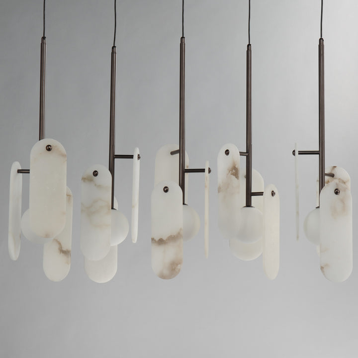 Megalith - Glass Megalith 5-Light Pendant by Studio M Lighting – lifestyle