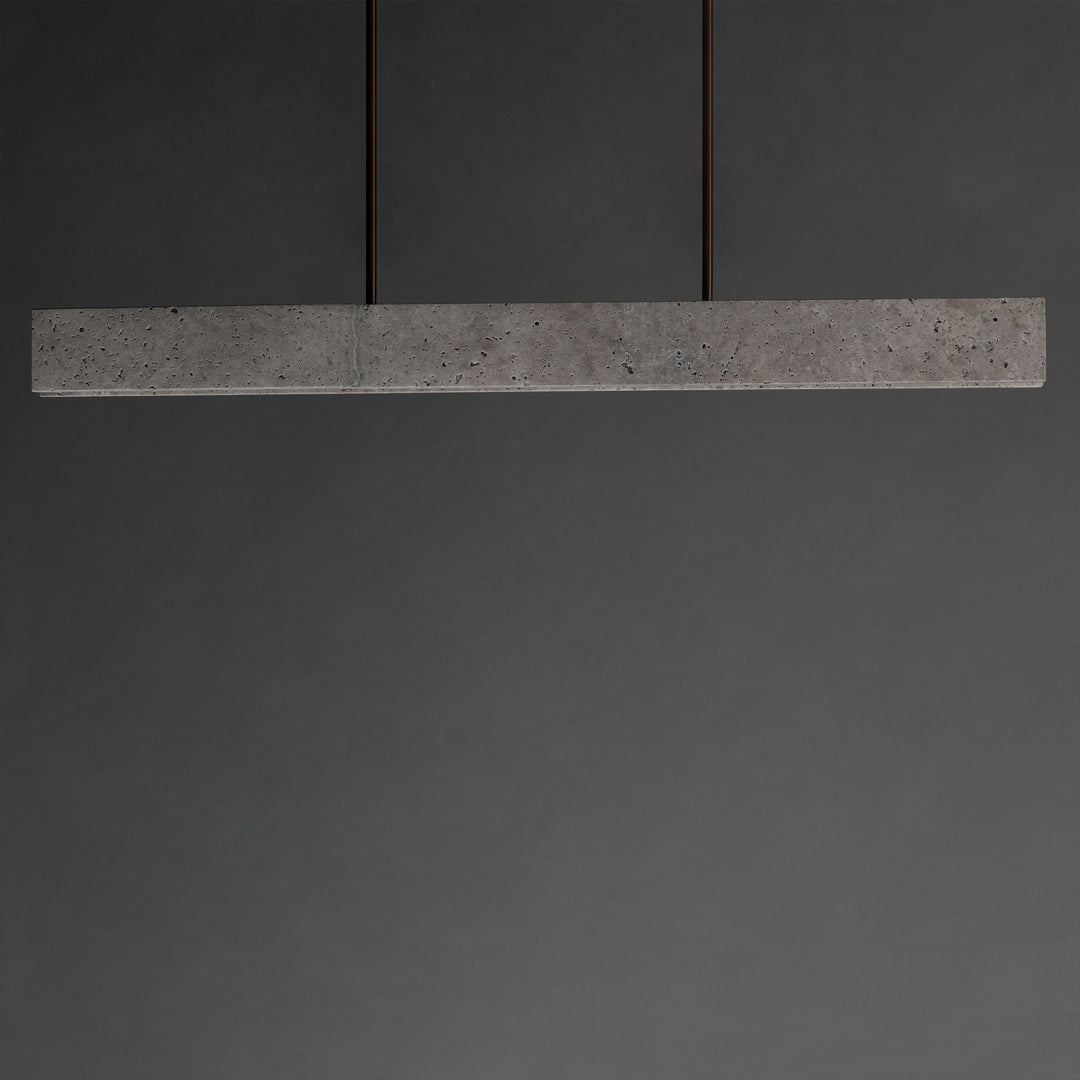 Lintel 47 LED Linear Stone Pendant by Studio M Lighting – lifestyle