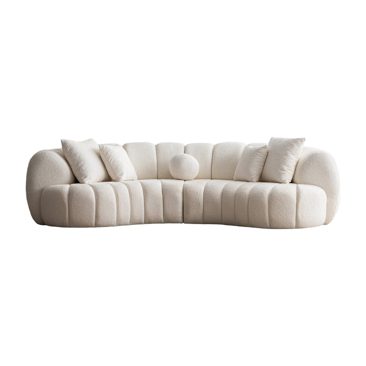 Rhodes Curved Sofa by Whiteline Modern Living