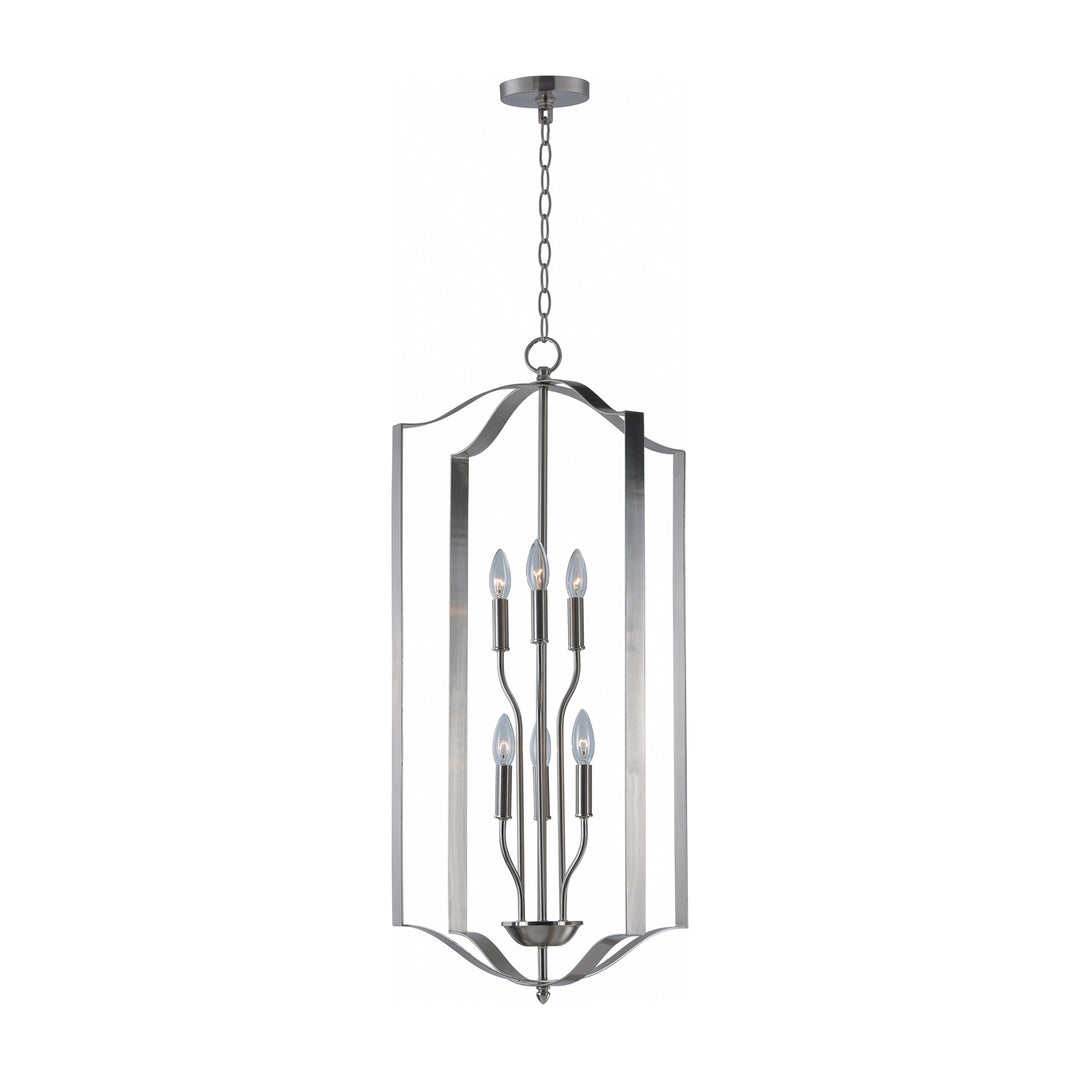Provident 6-Light Chandelier 160038 by Studio M Lighting in Satin Nickel