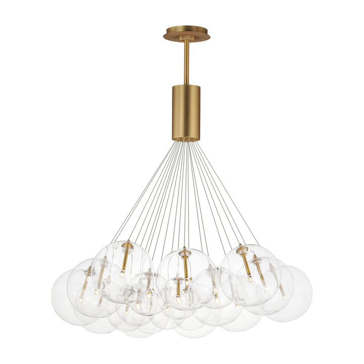 Burst 20-Light LED Pendant by Studio M Lighting in Gold