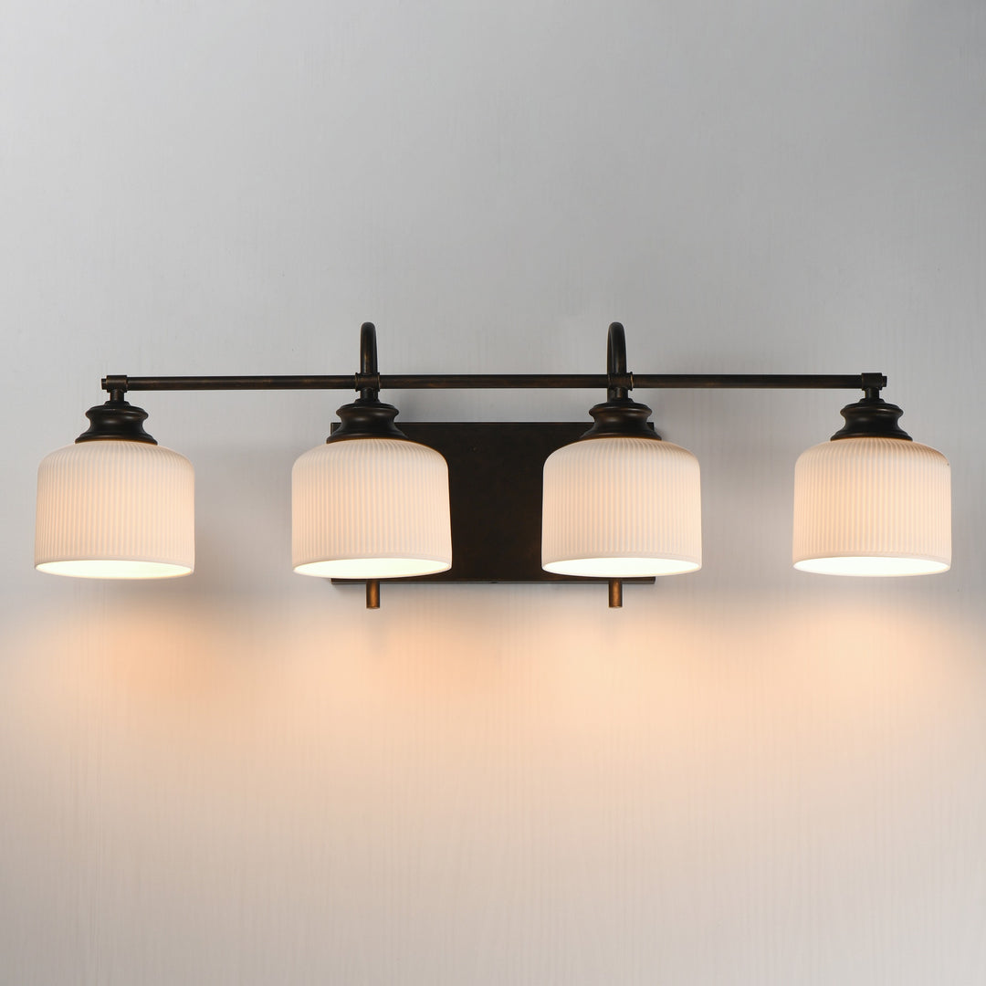 Bisque 4-Light Bath Vanity by Studio M Lighting – lifestyle