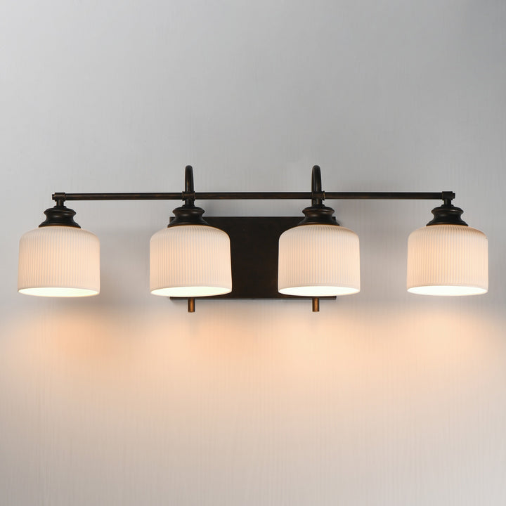 Bisque 4-Light Bath Vanity by Studio M Lighting – lifestyle