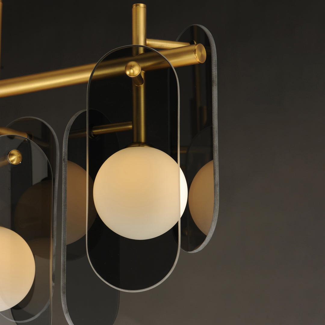 Megalith - Glass Megalith 5-Light Linear by Studio M Lighting – lifestyle
