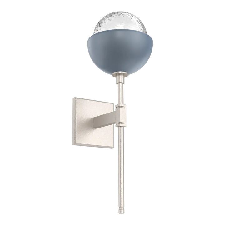 Cabochon Belvedere Sconce by Hammerton Studio with Poppy Blue accent