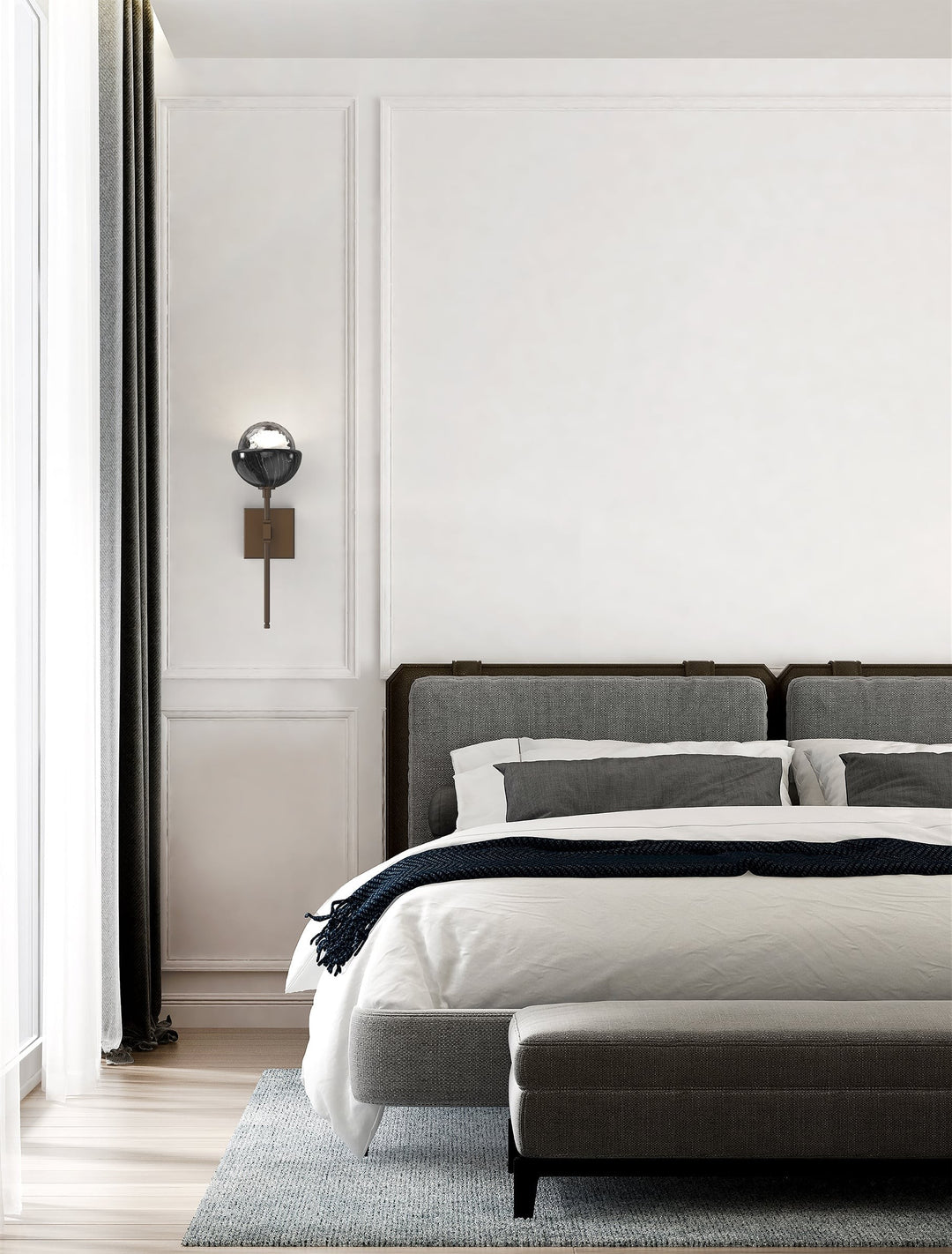 Cabochon Belvedere Sconce by Hammerton Studio in a styled interior