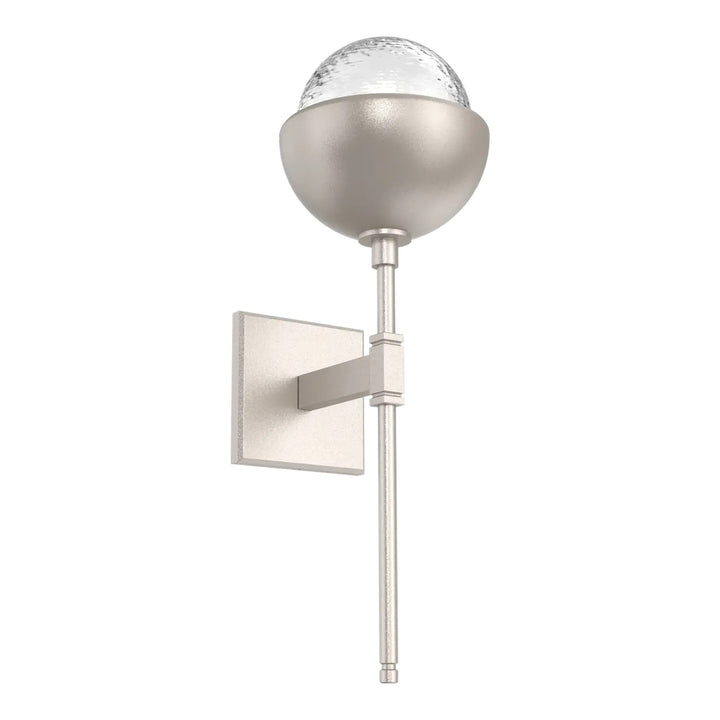 Cabochon Belvedere Sconce by Hammerton Studio in Beige Silver with Clear glass