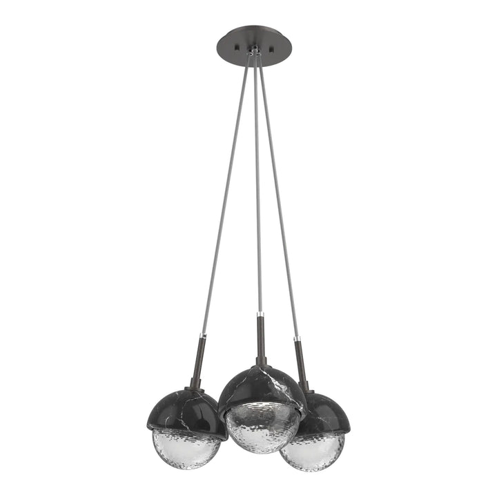 Cabochon Cluster Pendant by Hammerton Studio with Black Marble accent