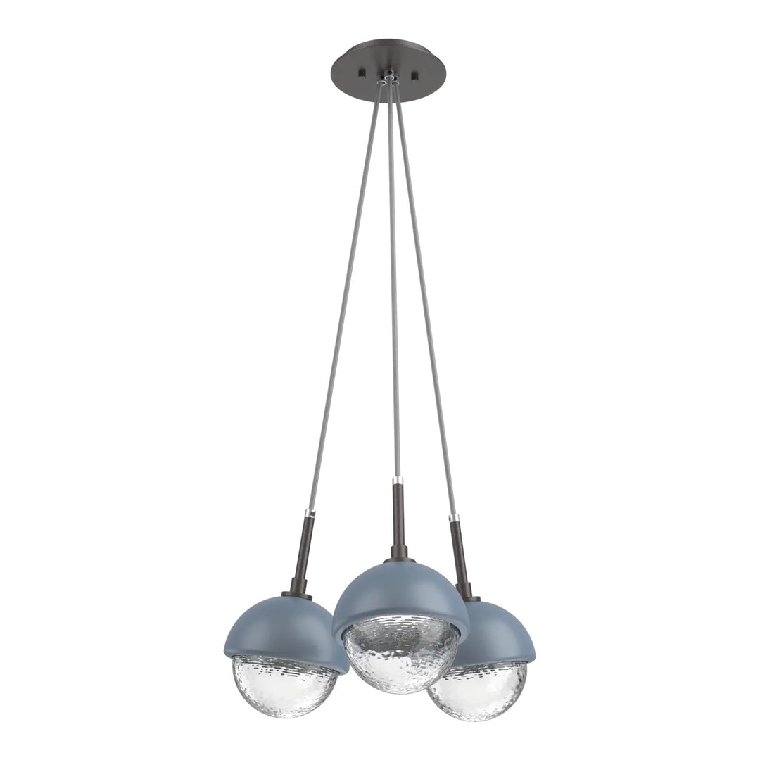 Cabochon Cluster Pendant by Hammerton Studio with Poppy Blue accent