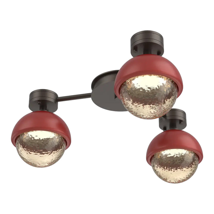 Cabochon Hub &amp; Spoke by Hammerton Studio with Cinnamon Red accent